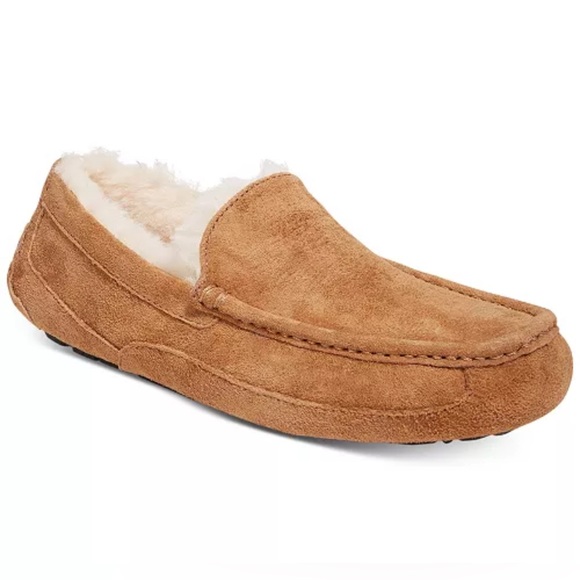 UGG Men’s Ascot Moccasin Slippers - Picture 1 of 9